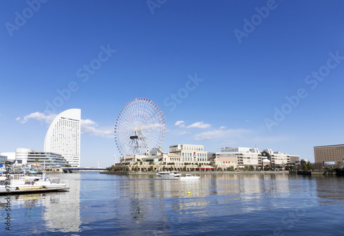 横浜みなとみらい21イメージ 快晴青空