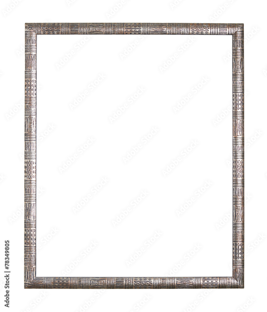 Empty copyspace wooden picture frame isolated Empty copyspace wooden picture frame isolated