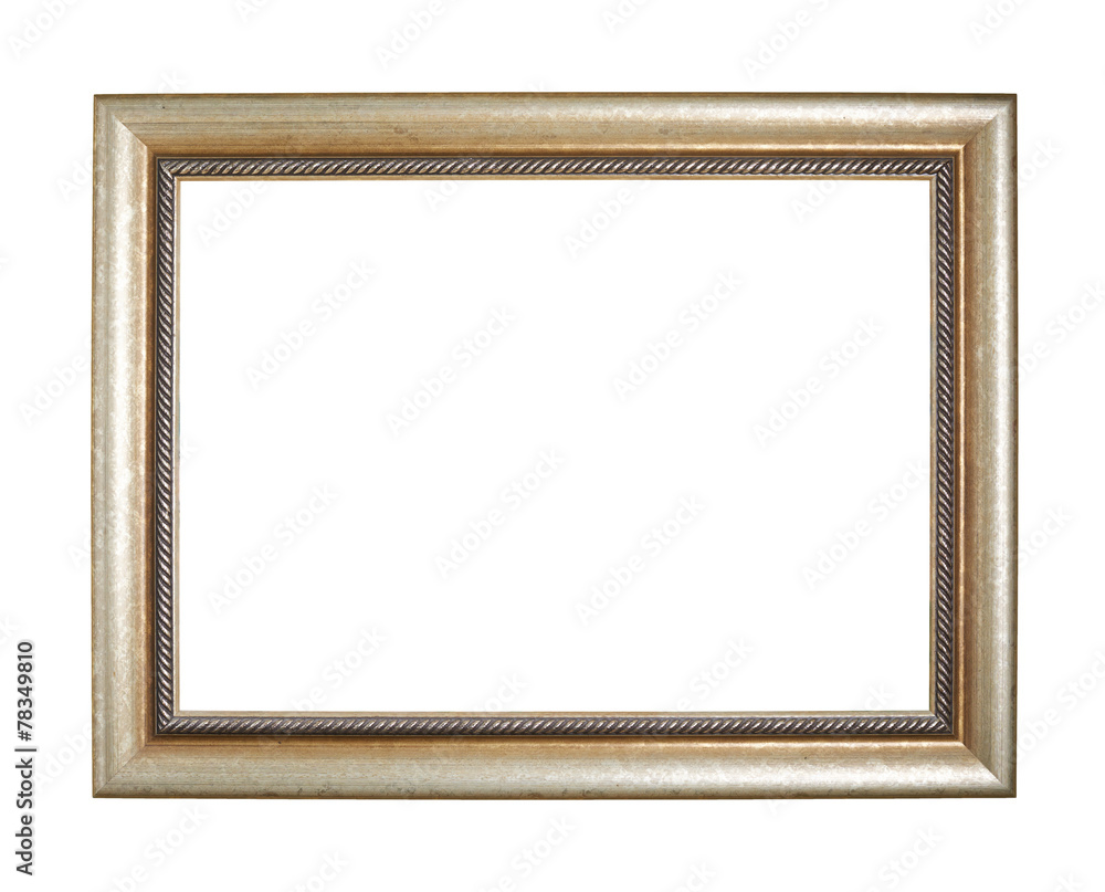 Empty copyspace wooden picture frame isolated Empty copyspace wooden picture frame isolated