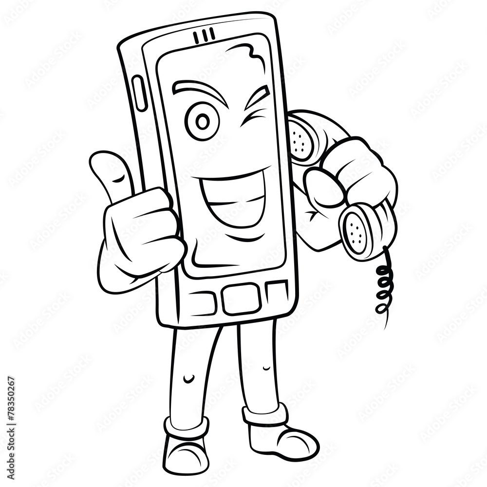 Cell Phone Mascot