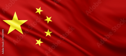 China flag texture Background 