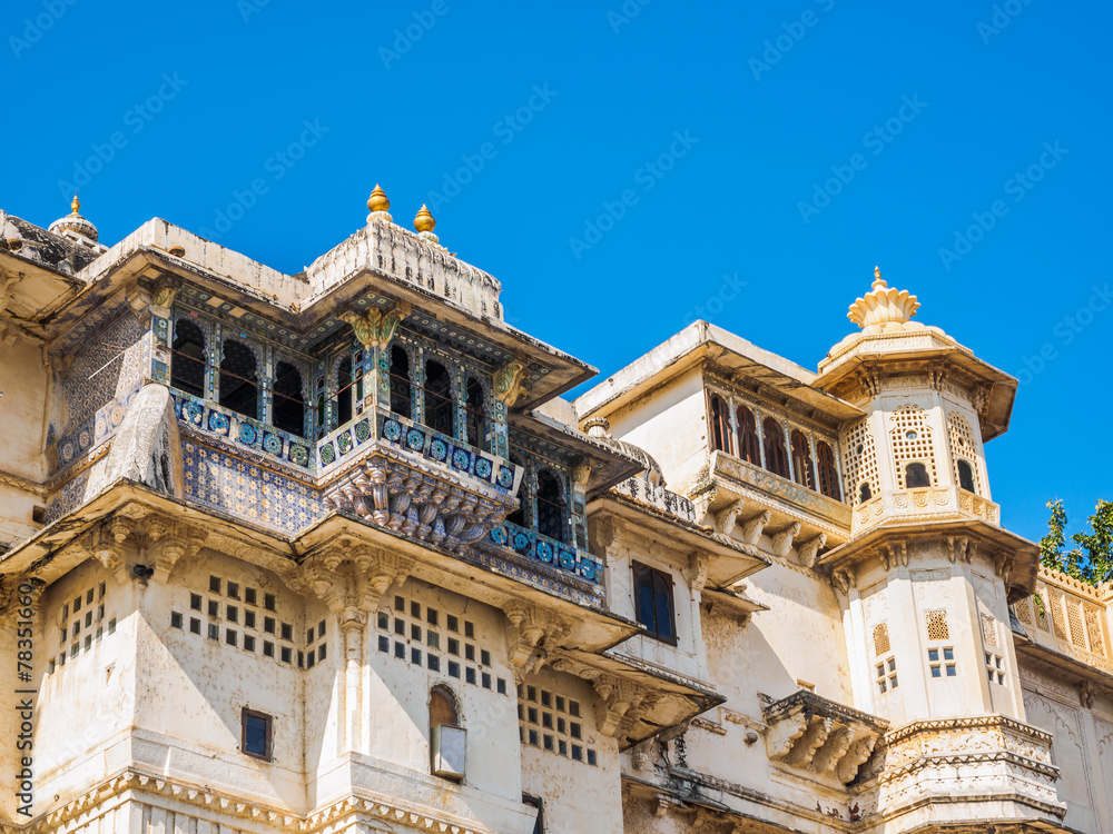 Balcony of Udaipur City Palace