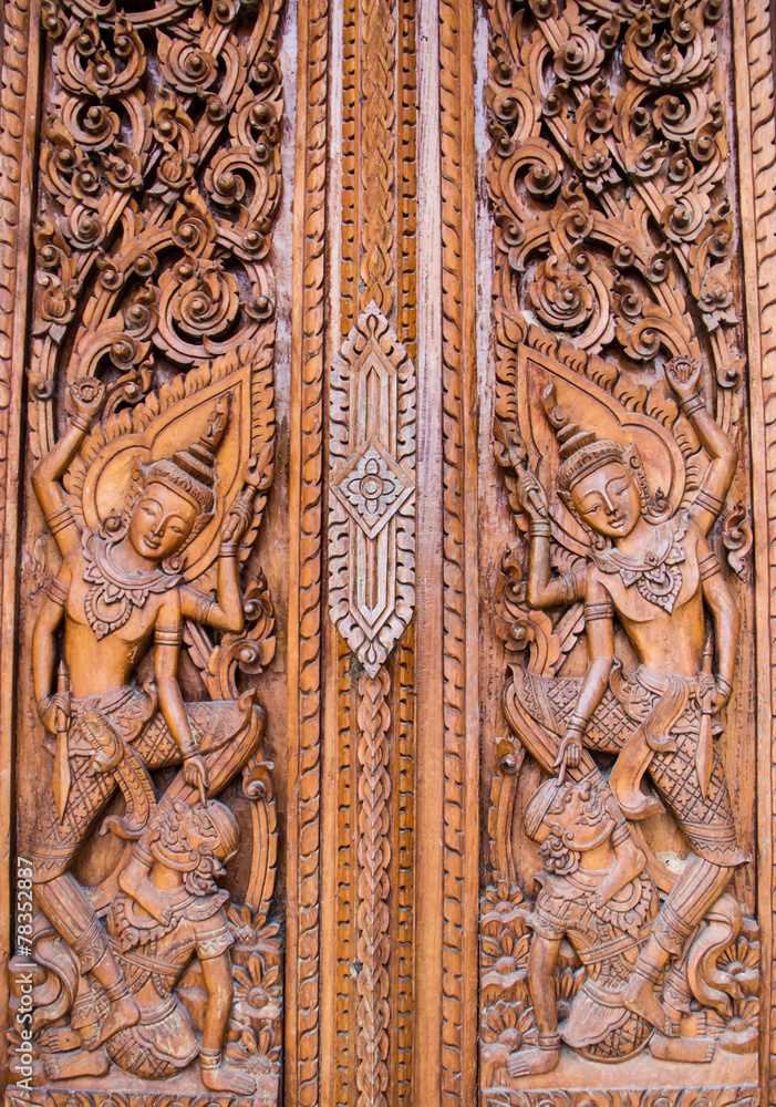 Wooden carved