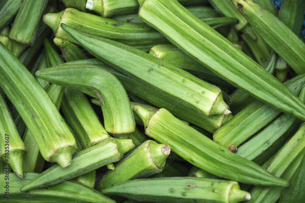 Zucchini in the Thai market