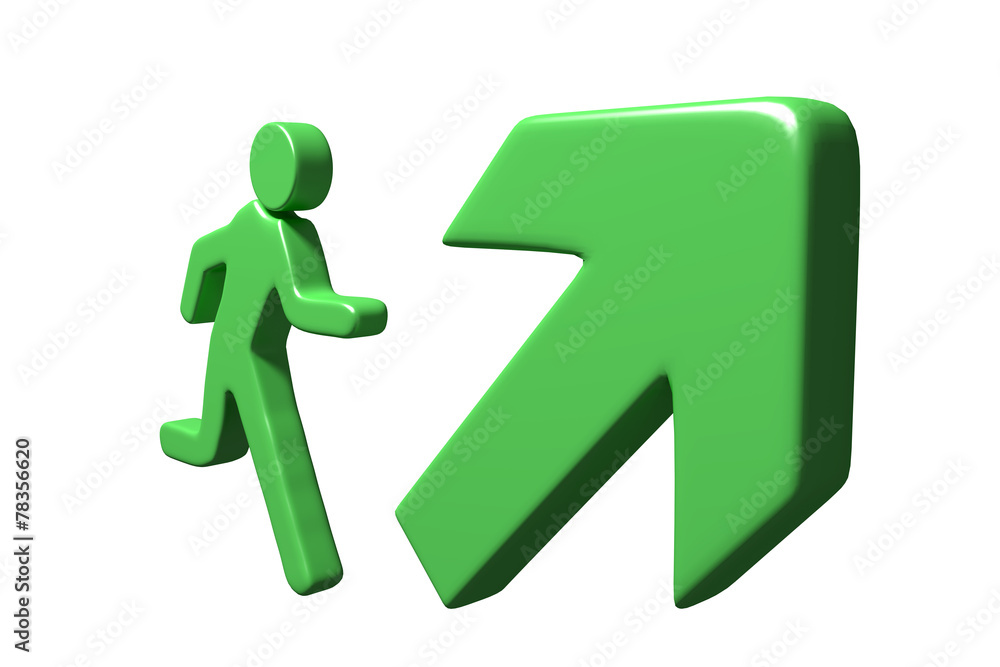man running 3d man running 3d