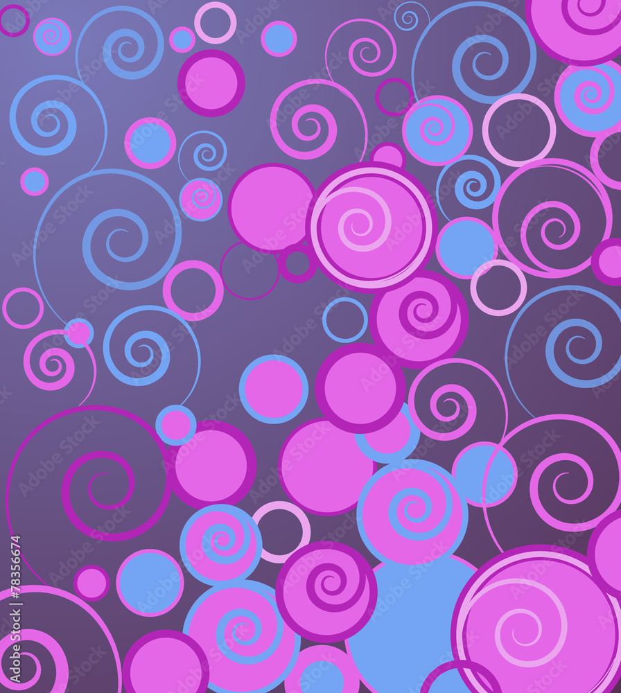 vector background with swirls