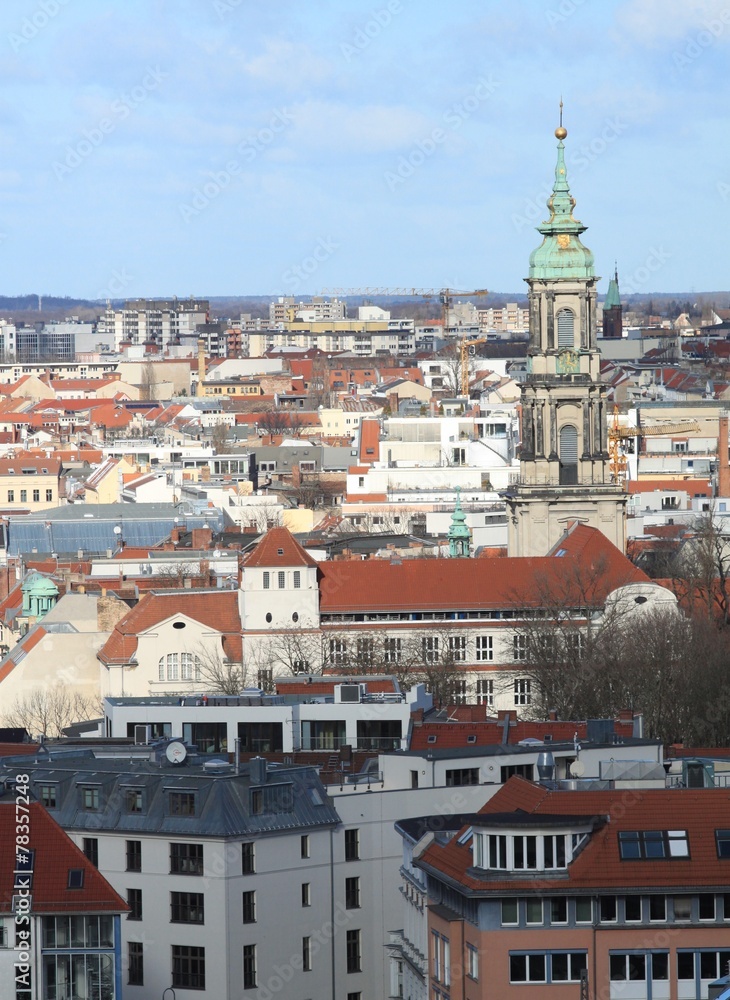 Blick vom Berliner Dom zur Sophienkirche