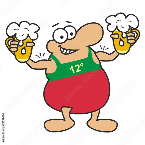 man and beer