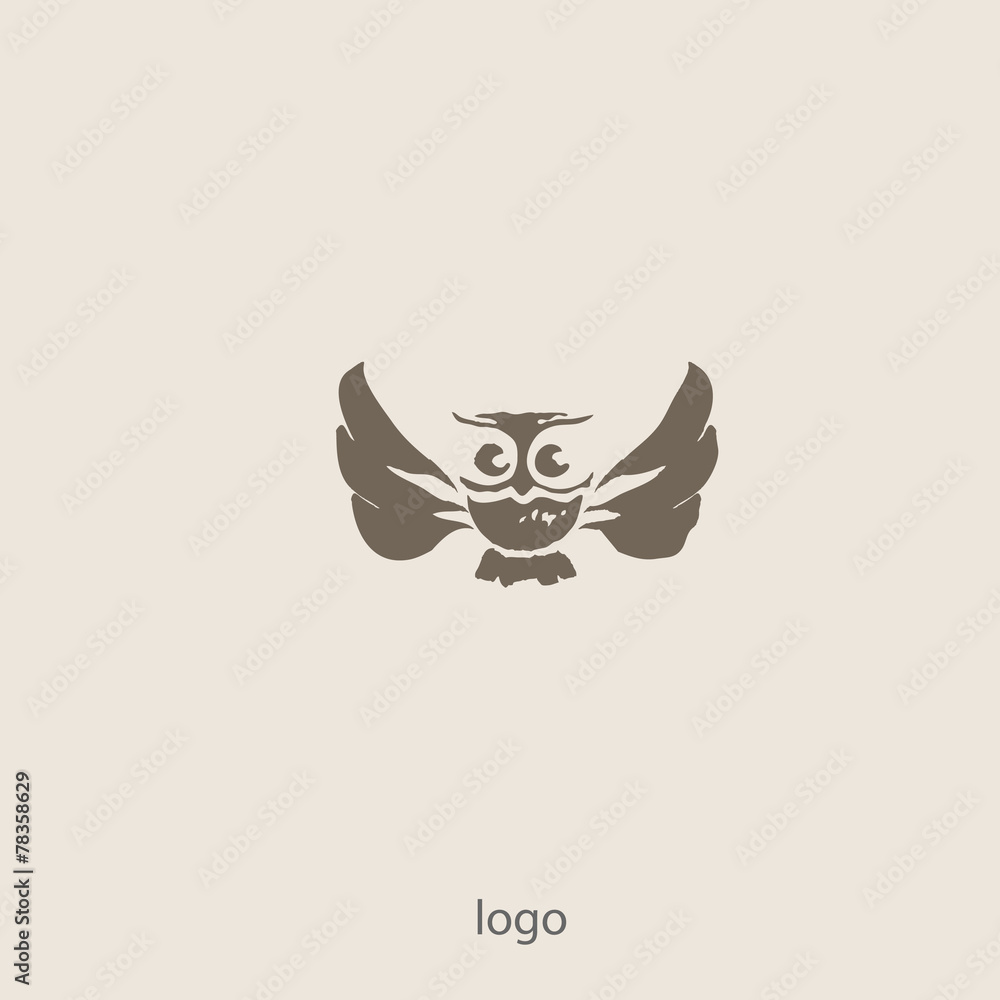 Obraz premium Owl doodle cartoon