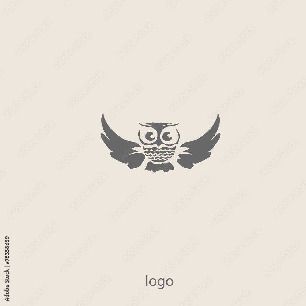 Obraz premium Owl doodle cartoon
