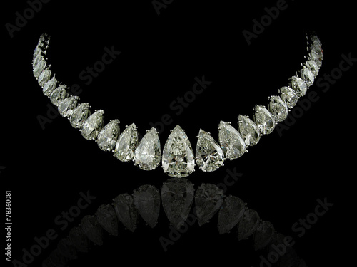 Pear Diamonds Necklace
