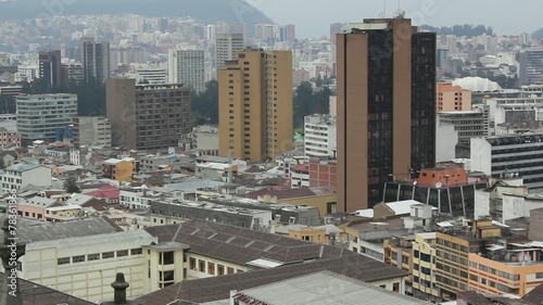 View over the city of Quito, Ecuador