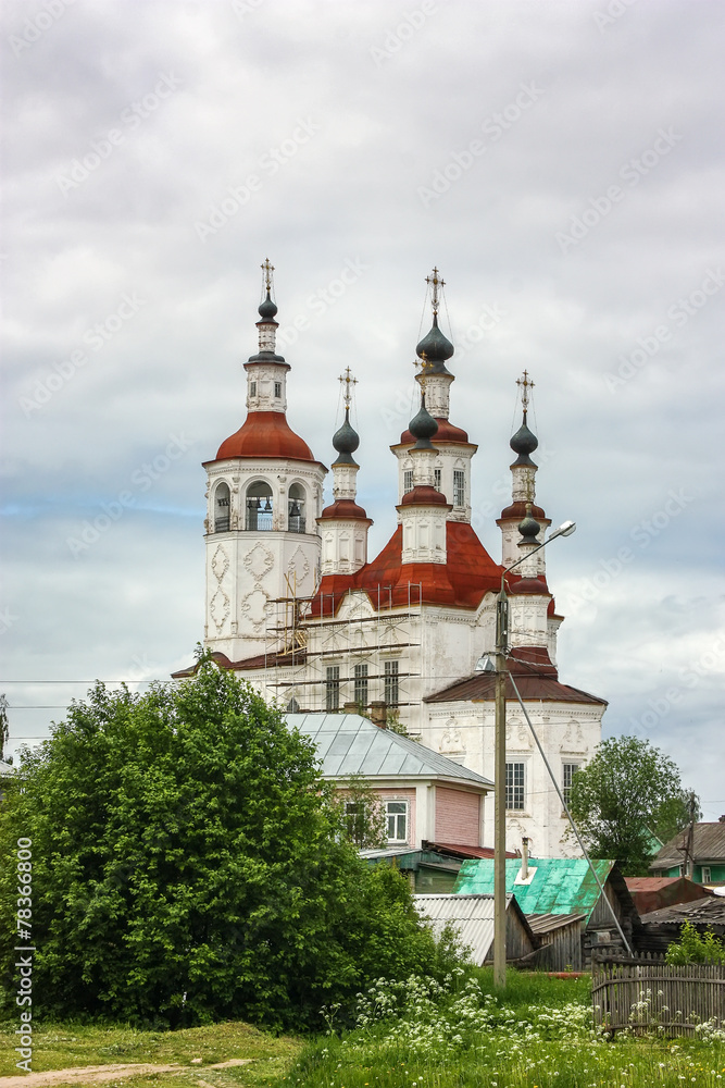 Fototapeta premium The Church of the Entry into Jerusalem, Totma, Russia
