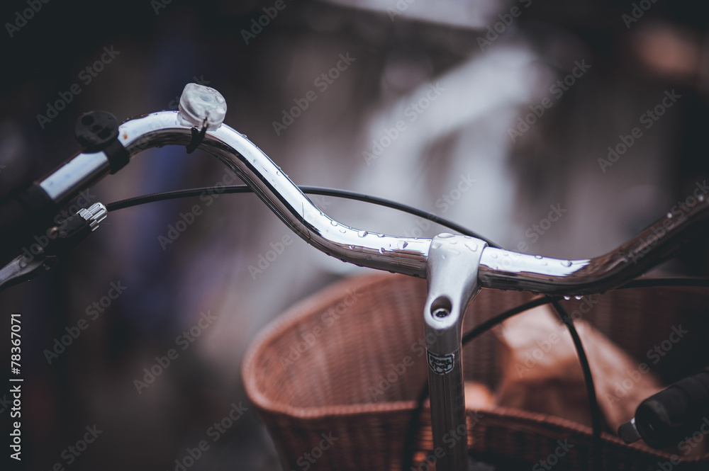 steering wheel of old bicycle steering wheel of old bicycle
