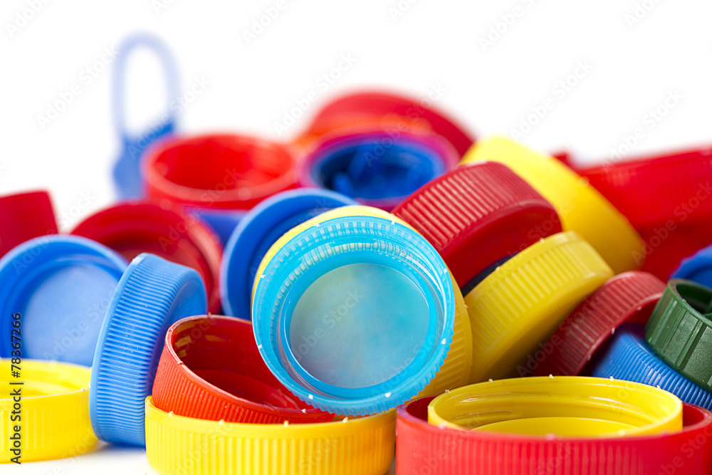 Plastic Bottle Caps with Negative Space Plastic Bottle Caps with Negative Space