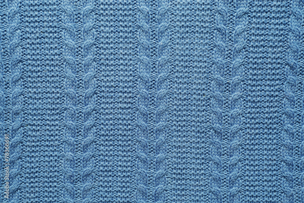 close-up view of wool fabric pattern colored in blue close-up view of wool fabric pattern colored in blue