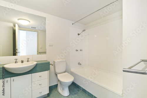 modern bathroom in luxury apartment