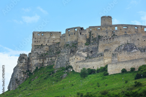 The ruins of Spis Castle (or (Spissky hrad). Slovakia.