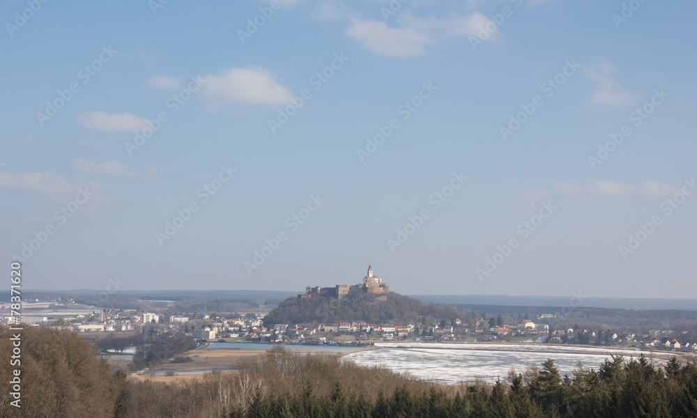 View To Castle Güssing in Burgenland Austria