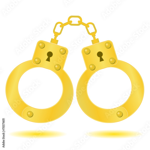 gold handcuffs