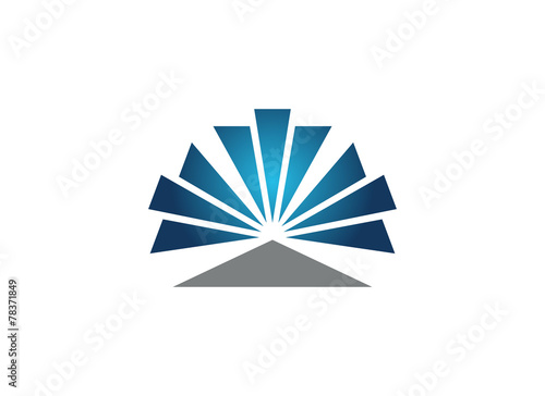 abstract bar spread logo template