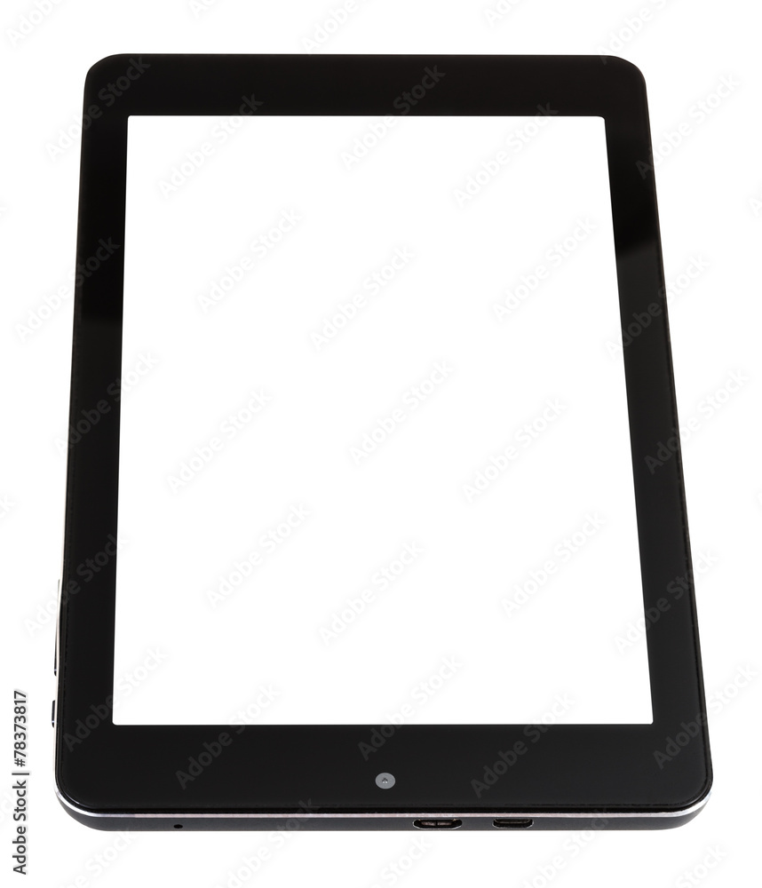 tablet pc with cut out screen isolated on white tablet pc with cut out screen isolated on white