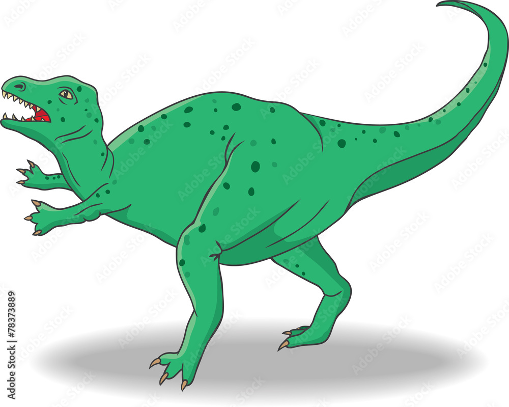Fototapeta premium Green Dinosaur