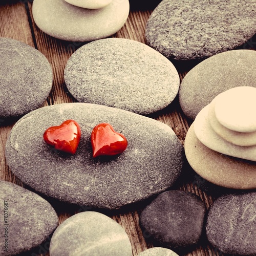 Grußkarte - Kieselsteine un...