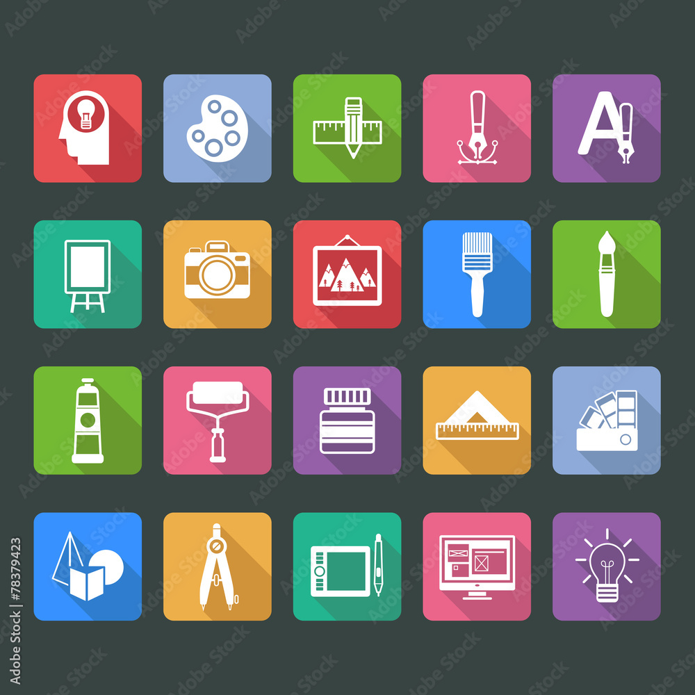 Painter icon set Painter icon set