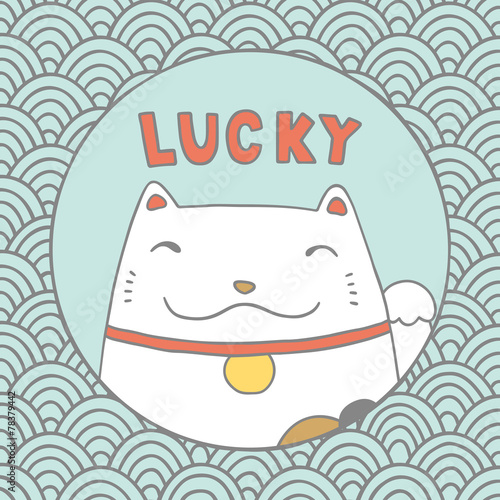 Maneki neko - lucky cat.
