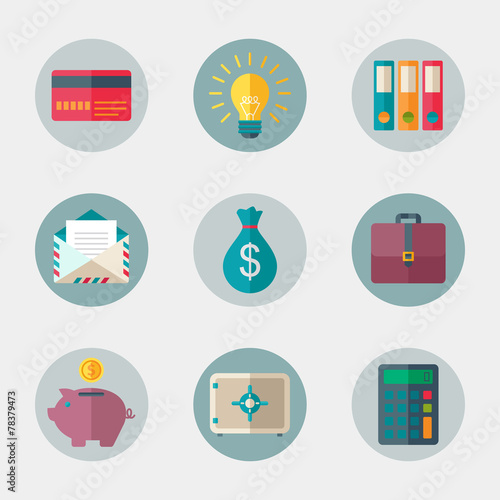 Business icon set