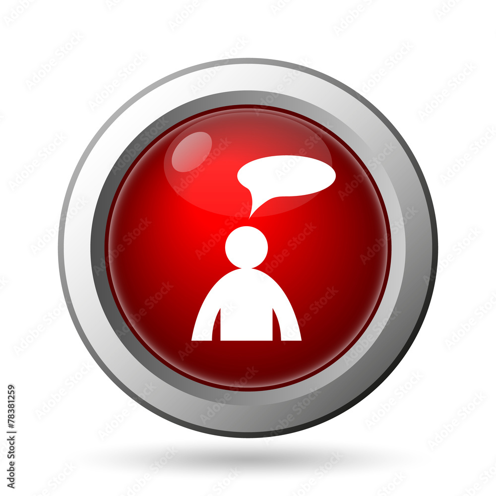 Comments icon - man with bubble Comments icon - man with bubble