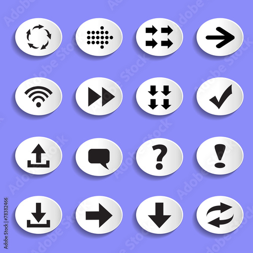 Set of Arrows on Buttons