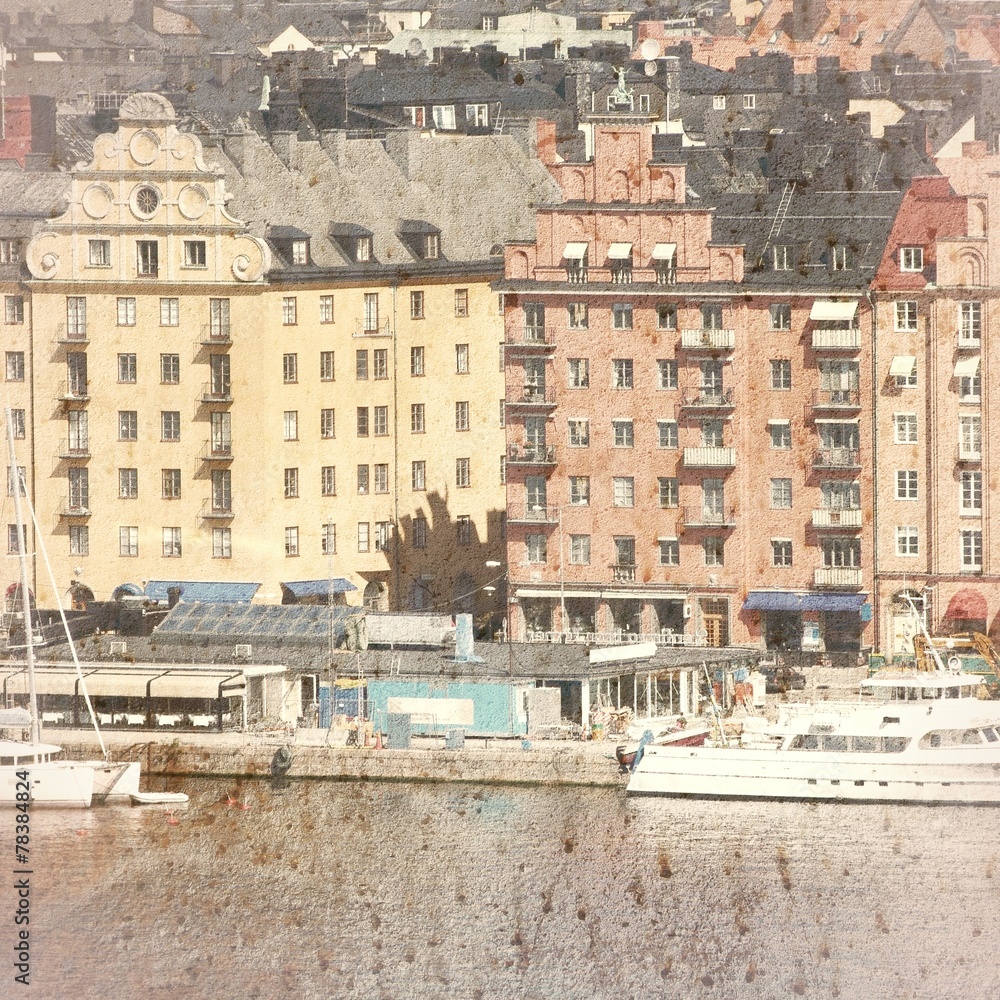 Stockholm vintage. Filtered style.