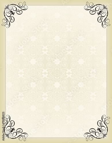 Illustration vintage background card for design