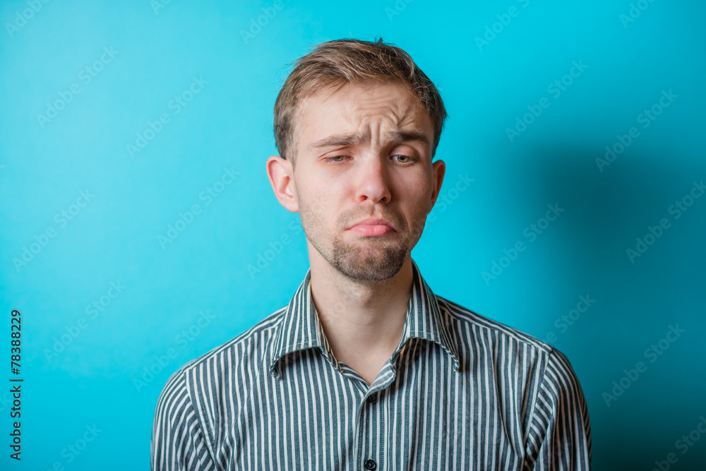 portrait of sad man portrait of sad man