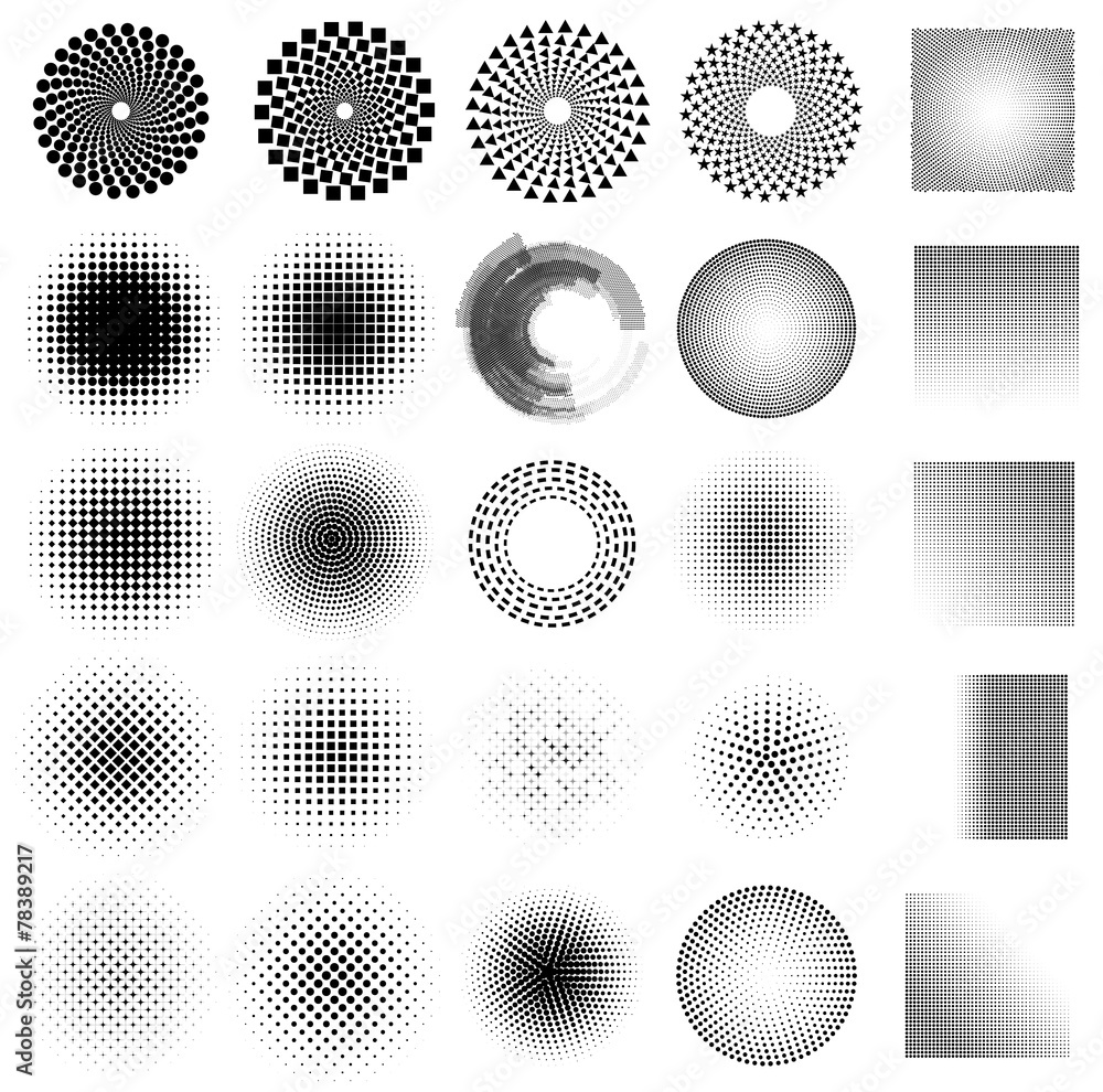 abstract dot set vector