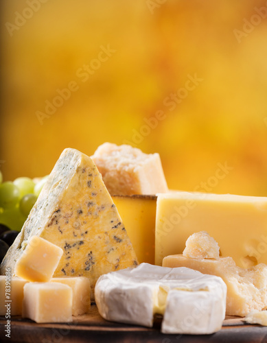 Various types of cheese
