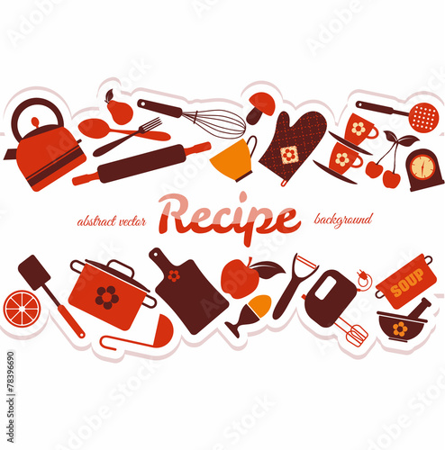 Kitchen abstract background.