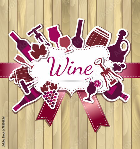 Wine menu background