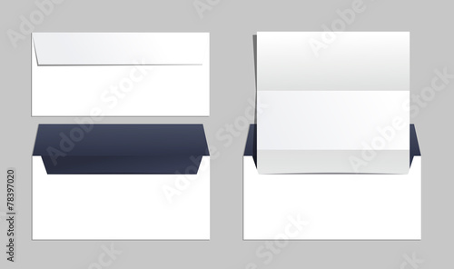 Envelopes set of corporate identity templates. Business office