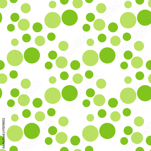 seamless green circle peas pattern.