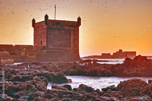 Mogador fortress building at Essaouira, Morocco photo