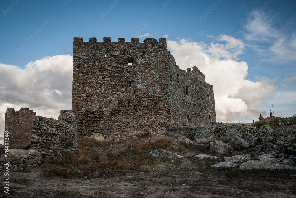 Montanchez castle ruins in Spain