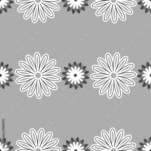 Gray Floral Pattern