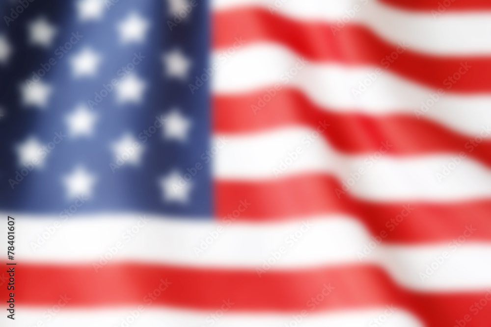 Obraz premium Blurry America flag