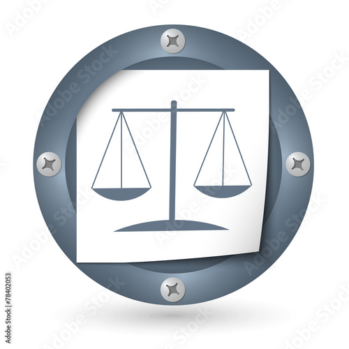 dark abstract icon with paper and law symbol