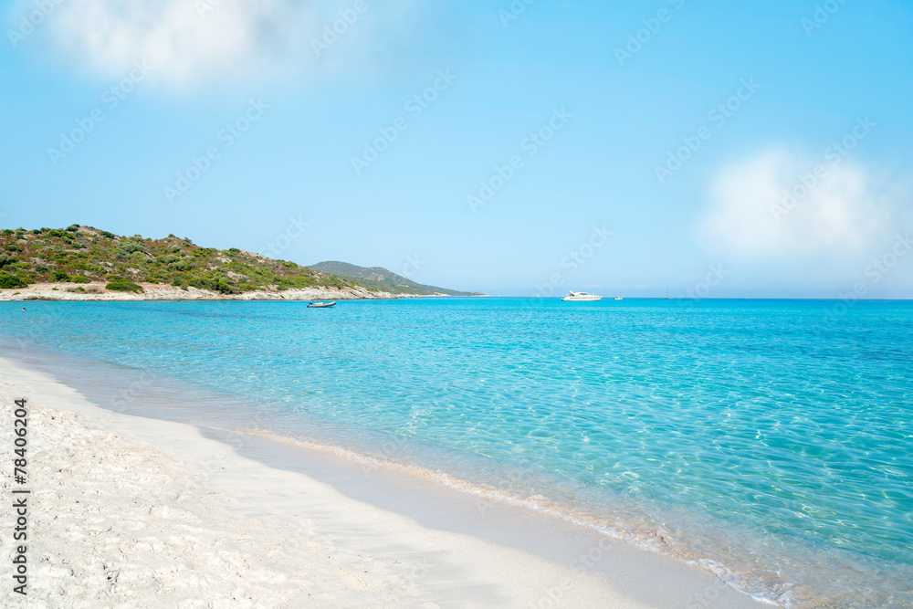 Plage de Saleccia the most beautiful beach of Corsica, France