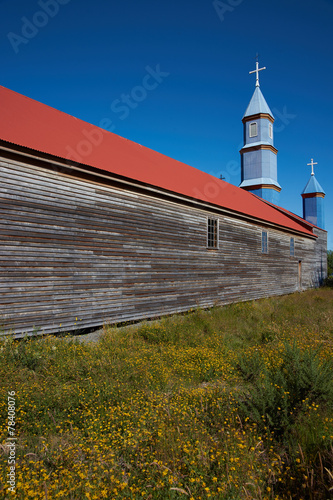 Iglesia de Tenaun on the island of Chiloe photo