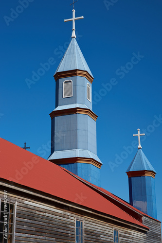 Iglesia de Tenaun on the island of Chiloe photo